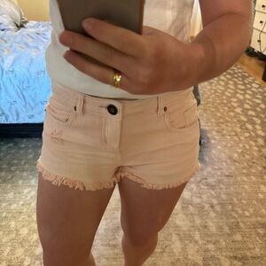 Women's Pink Jean Shorts